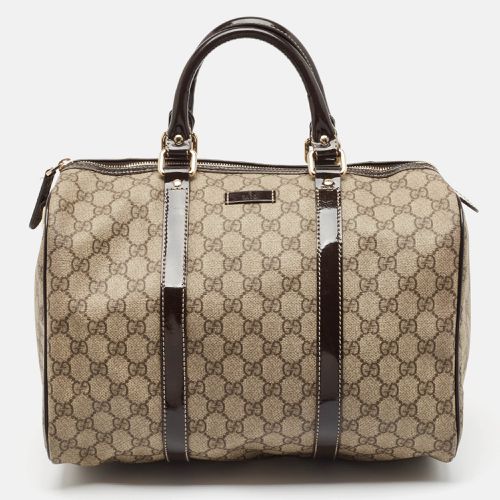 Dark Brown/ GG Supreme Canvas Medium Joy Boston Bag - Gucci - Modalova