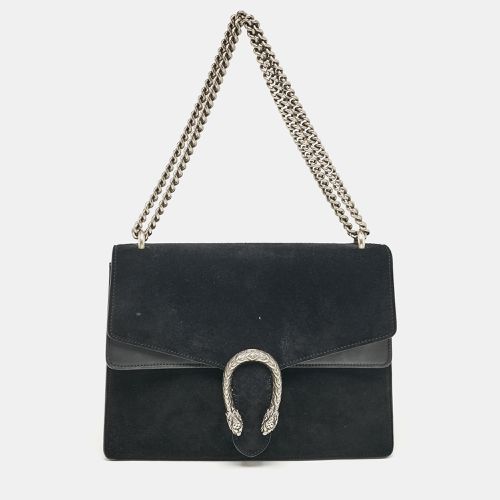 Gucci Black Suede and Leather Medium Dionysus Shoulder Bag - Gucci - Modalova