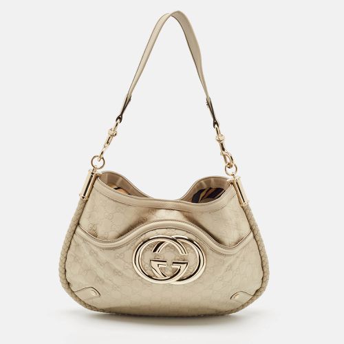 Ssima Leather Britt Hobo - Gucci - Modalova