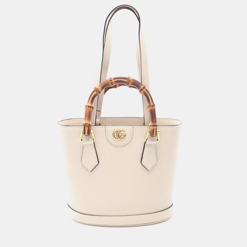 Gucci Small Bamboo Diana Leather Satchel Bag - Gucci - Modalova