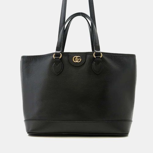 Gucci Black Leather Tote Bag Size Small - Gucci - Modalova