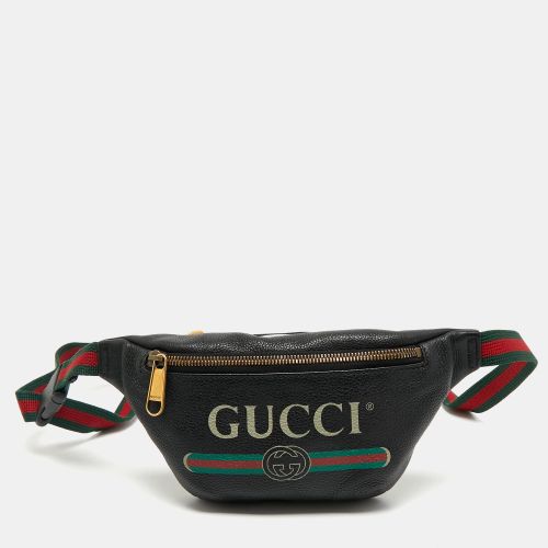 Gucci Black Leather Vintage Logo Web Belt Bag - Gucci - Modalova