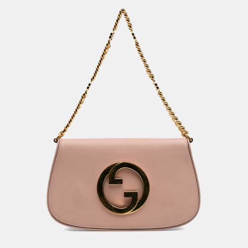 Gucci Pink Calfskin Blondie Chain Satchel - Gucci - Modalova
