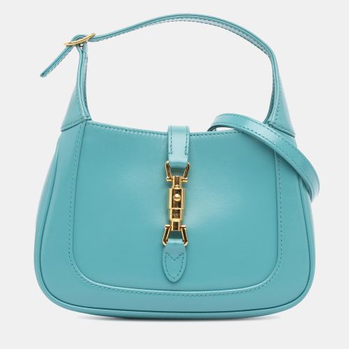 Gucci Blue Mini Jackie 1961 Leather Satchel - Gucci - Modalova