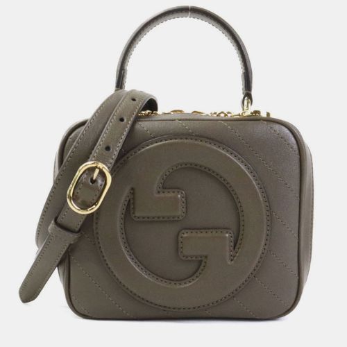 Gucci Shoulder Bag Blondie Khaki Brown - Gucci - Modalova