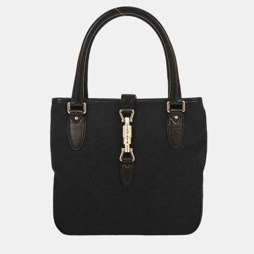 Gucci Black Canvas GG Jackie Tote Handbag - Gucci - Modalova