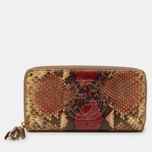 Soho Python Zip Around Wallet - Gucci - Modalova