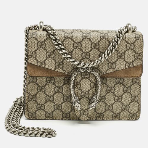 Gucci Beige GG Supreme Canvas and Suede Mini Dionysus Shoulder Bag - Gucci - Modalova