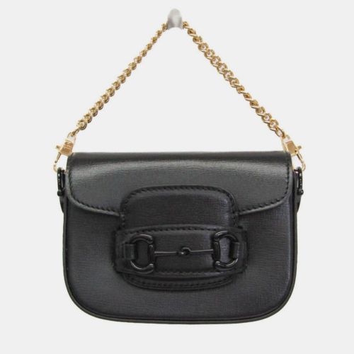 Gucci Horsebit 1955 Mini Bag Leather Pouch Shoulder Bag Black - Gucci - Modalova