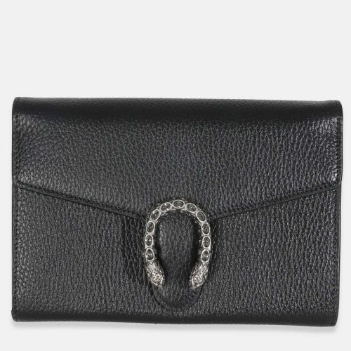 Gucci Black Dollar Calfskin Dionysus Chain Wallet - Gucci - Modalova