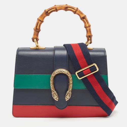 Gucci Tricolor Leather Medium Dionysus Bamboo Top Handle Bag - Gucci - Modalova