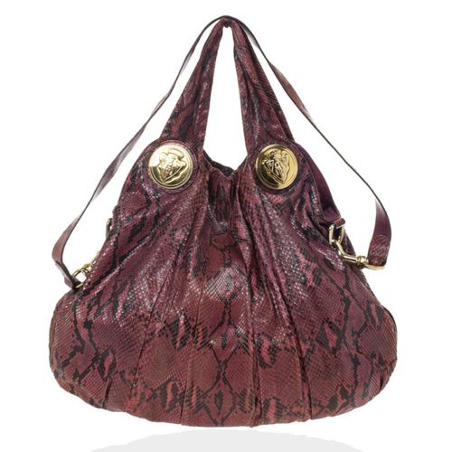 Gucci Red Python Hysteria Hobo - Gucci - Modalova