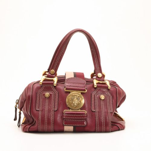 Maroon Leather Aviatrix Medium Boston Satchel - Gucci - Modalova