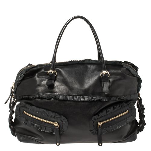 Gucci Black Leather Sabrina Medium Boston Bag - Gucci - Modalova