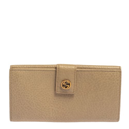 Leather Interlocking G Continental Wallet - Gucci - Modalova