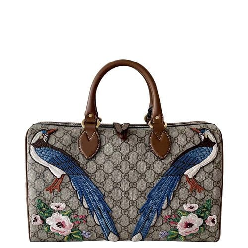 Gucci Beige/Brown GG Canvas Embroidered Bsoton Bag - Gucci - Modalova