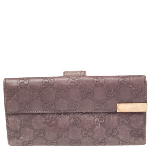 Gucci Old Rose Guccissima Leather Trademark Continental Wallet - Gucci - Modalova