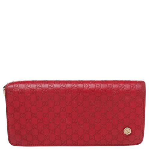 Gucci Red Microguccissima Leather Bifold Wallet - Gucci - Modalova