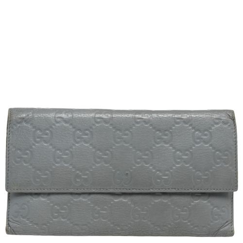 Gucci Grey Guccissima Leather Continental Wallet - Gucci - Modalova