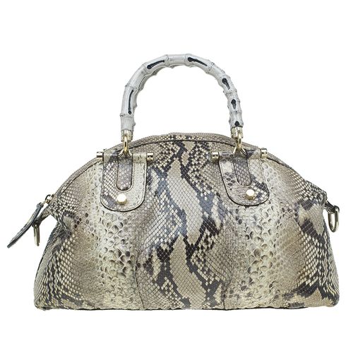 Python Pop Bamboo Top Handle Bag - Gucci - Modalova