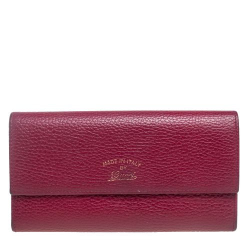 Gucci Burgundy Leather Swing Continental Wallet - Gucci - Modalova