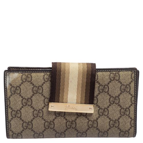 GG Supreme Canvas Vintage Web Continental Wallet - Gucci - Modalova