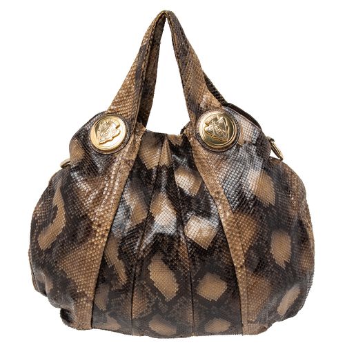 Gucci Beige Python Large Hysteria Hobo - Gucci - Modalova