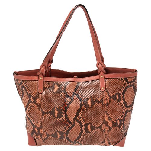 Gucci Pink Python And Leather Craft Tote - Gucci - Modalova