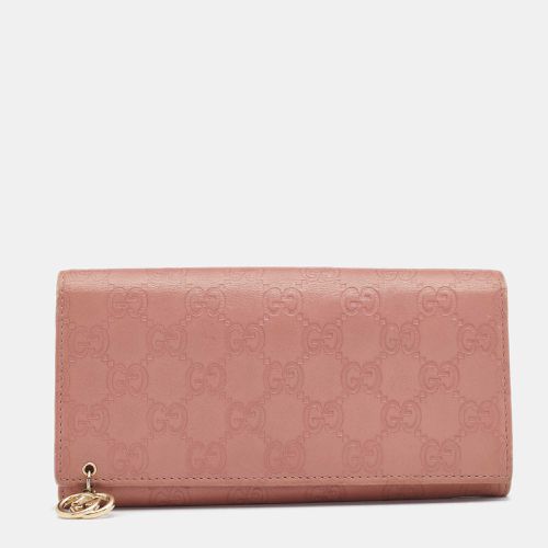 Gucci Pink Guccissima Leather Interlocking G Continental Wallet - Gucci - Modalova