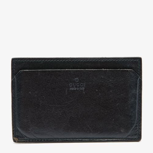 Gucci Black Leather Card Holder - Gucci - Modalova