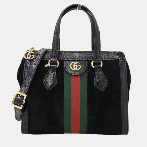 Gucci Black Leather and Suede Ophidia Tote Bag - Gucci - Modalova