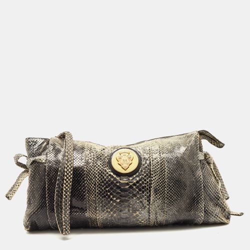 Gucci Black/Grey Python Large Hysteria Wristlet Clutch - Gucci - Modalova