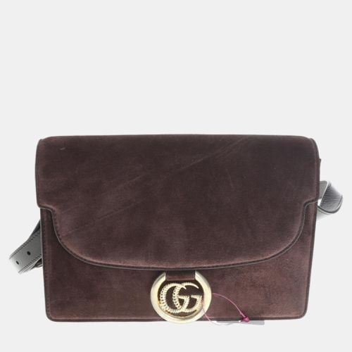 Gucci Brown Suede Shoulder Bag (589474) - Gucci - Modalova