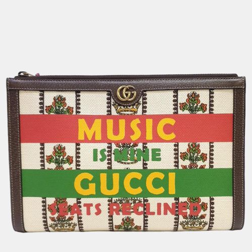 Gucci Multiclore Canvas 100th Anniversary Clutch Bag - Gucci - Modalova