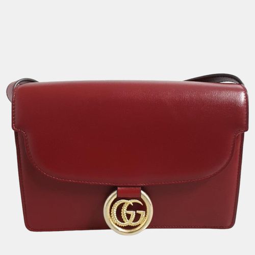 Gucci Burgundy Leather Shoulder Bag (589474) - Gucci - Modalova