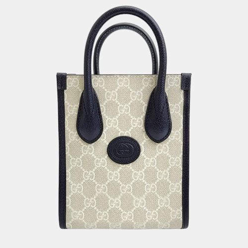 Gucci White/Beige GG Ophidia mini tote bag - Gucci - Modalova