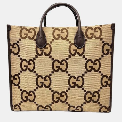 Gucci Brown GG Canvas Jumbo shoulder bag - Gucci - Modalova