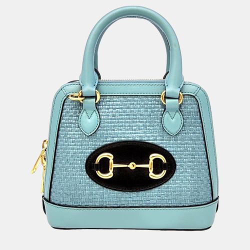 Gucci Blue Horsebit 1955 Mini Top Handle Bag - Gucci - Modalova