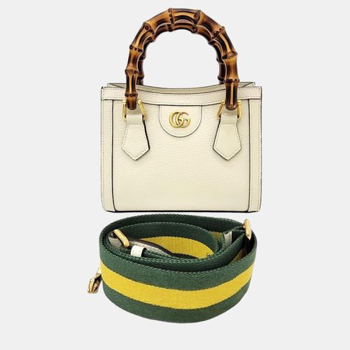 Gucci Cream Leather Mini Diana Tote Bag - Gucci - Modalova