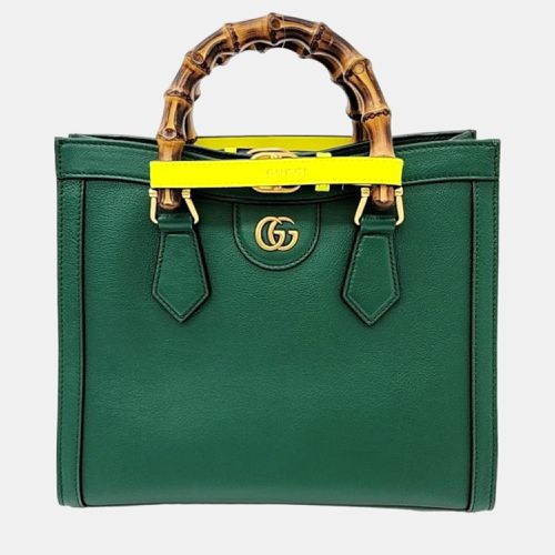 Gucci Green Leather Small Diana Tote Bag - Gucci - Modalova