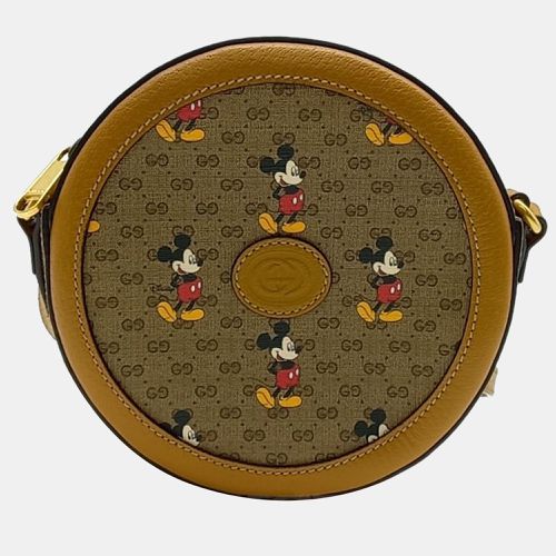 Gucci Beige/Brown GG Canvas Disney Shoulder Bag - Gucci - Modalova