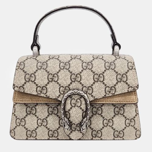 Gucci Beige GG Supreme canvas Dionysus Mini Top Handle Bag (752029) - Gucci - Modalova