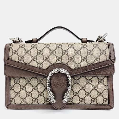 Gucci Beige/Brown GG Canvas Dionysus Top Handle Bag - Gucci - Modalova