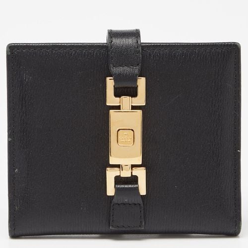 Leather Jackie Compact Wallet - Gucci - Modalova