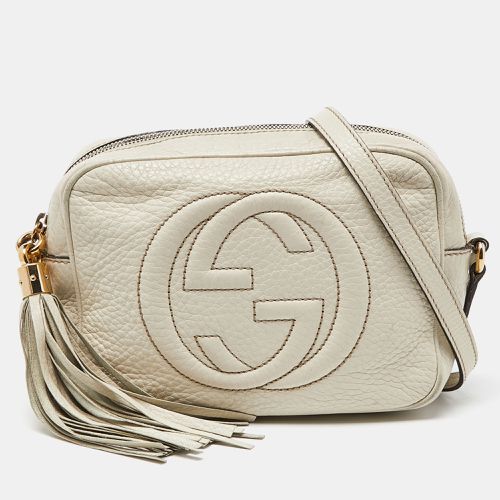 Gucci Cream Leather Small Soho Disco Crossbody Bag - Gucci - Modalova