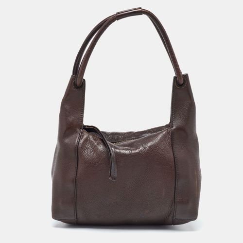 Gucci Dark Brown Leather Baguette Bag - Gucci - Modalova