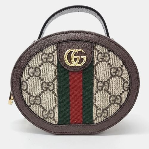 Gucci Beige GG Canvas Ophidia Mini Chain Bag - Gucci - Modalova