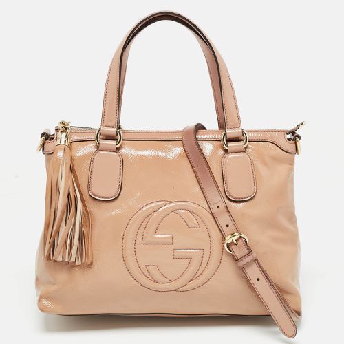 Gucci Pink Patent Leather Soho Working Tote - Gucci - Modalova