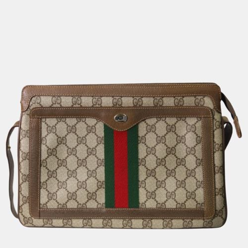 Gucci Brown GG Supreme Canvas Ophidia Shoulder Bag - Gucci - Modalova