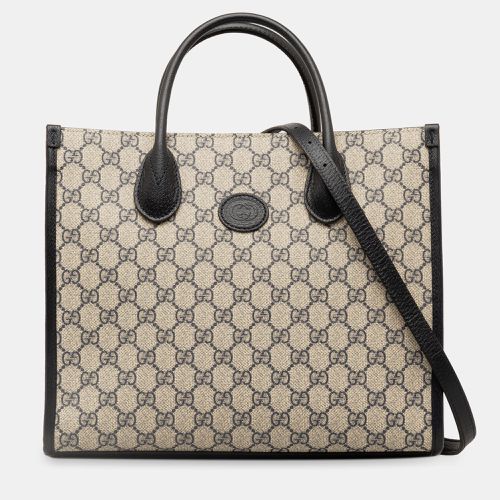 Gucci Small GG Supreme Interlocking G Tote Bag - Gucci - Modalova